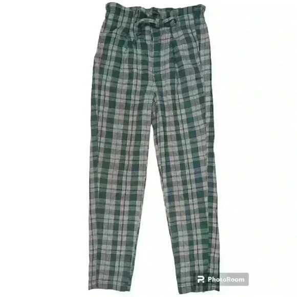 Free People Women's Pants Size: 0 SUPER CUTE Plaid Button Fly - Picture 1 of 10